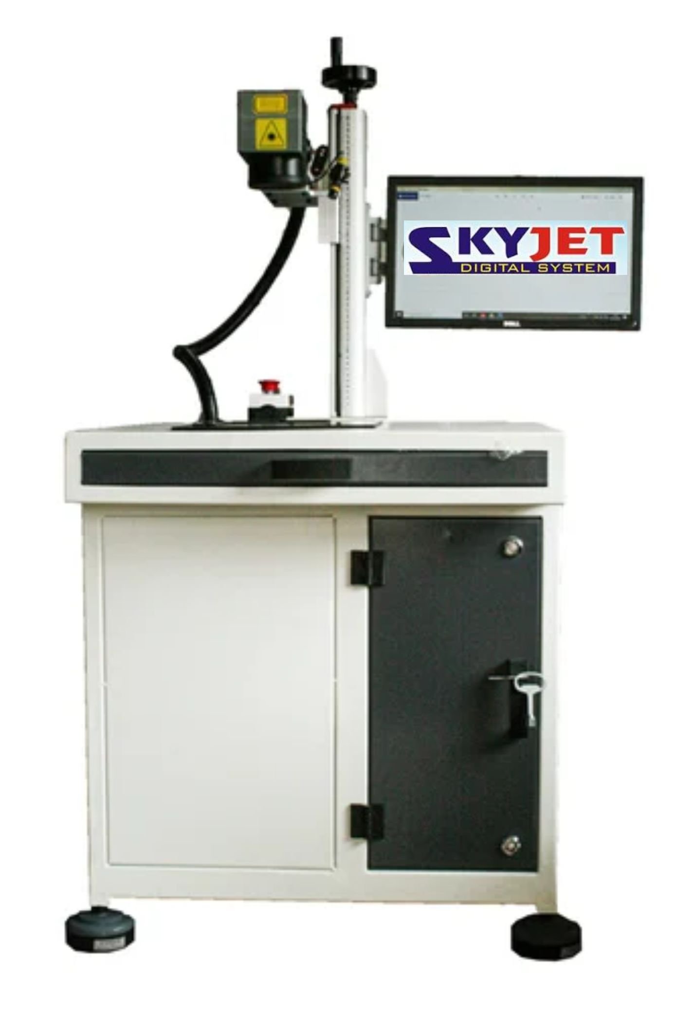 Laser marking workspace at Sky Jet Digital System